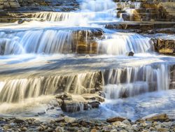 Waterton Lakes National Park cascading stream