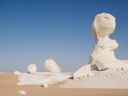 White Desert National Park limestone rock formations