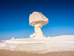 White Desert National Park mushroom shaped limestone