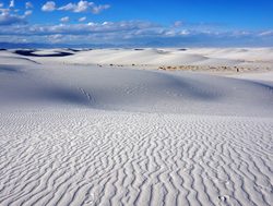 A sea of sand dunes in White Sands National Park