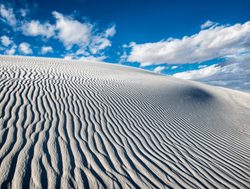 Ripples of sand in White Sands National Park