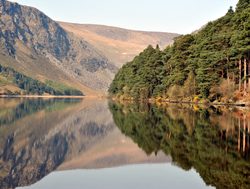 Wicklow Mountains National Park lake and reflection