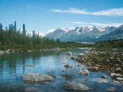 Wrangell St. Elias National Park water landscape