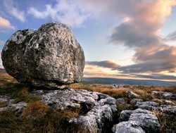 Yorkshire Dales National Park large boulder