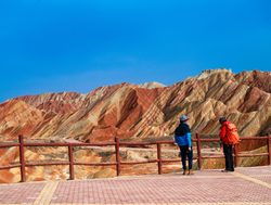 Scenic lookout for Zhangye in China